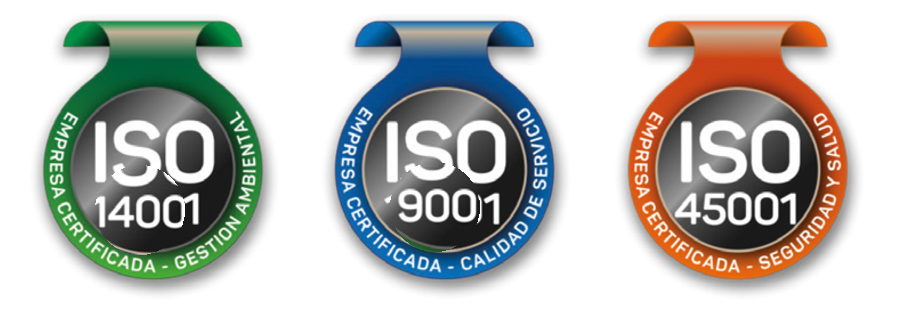 Certificaciones ISO 9001, ISO 14001 e ISO 45001 de Ecopodas